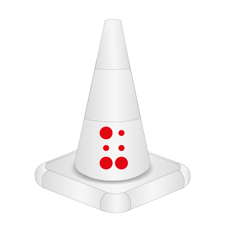 Aufblasbarer Straßenpylon als Produktnachbildung