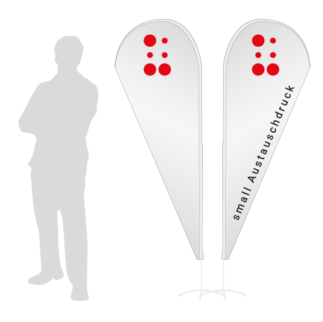 Beachflag Drop Austauschdruck | Small (210 cm) | beidseitig bedruckt