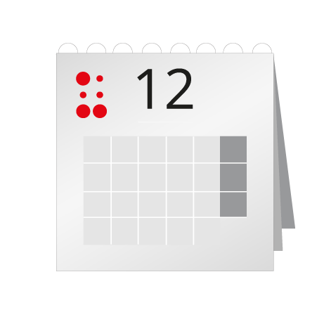 12 Blatt Wandkalender mit Deckblatt