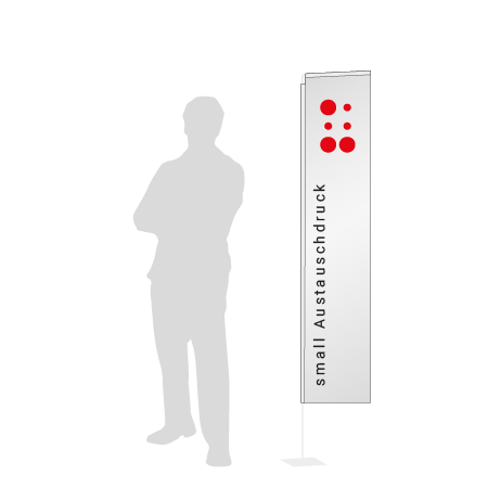 Beachflag Rechteck Austauschdruck | Small (200 cm) | einseitig bedruckt