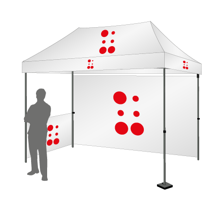 Faltpavillon | 3x4,5 | bedruckt