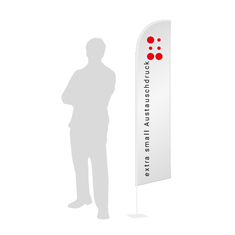 Beachflag Wind Austauschdruck | Extra Small (215 cm) | einseitig bedruckt