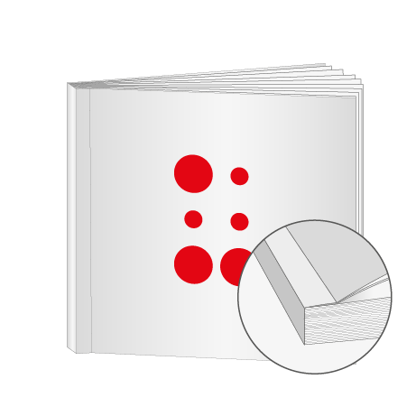 Broschüren Klebebindung Quadrat
