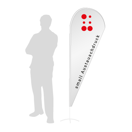 Beachflag Drop Austauschdruck | Small (210 cm) | einseitig bedruckt